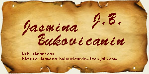 Jasmina Bukovičanin vizit kartica